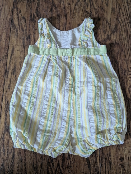 💥3/$24 Gymboree First Picnic Easter Striped Romper - Picture 5 of 5